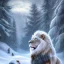 Placeholder: Snow place and human and Lion hybrid