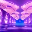 Placeholder: A very beautiful futuristic city, archways, elegant, small crystal edifices, atmospheric, realistic, cinematic lighting, pink blue light, 8k, galactic atmosphere, flowers