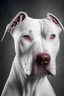 Placeholder: Portrait of Dogo Argentino with cropped ears