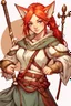 Placeholder: Teenaged Female Red haired kitsune paladin/bard