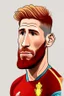 Placeholder: Sergio Ramos Spanish soccer player 2d cartoon