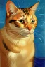 Placeholder: Portrait of a cat by Van Gogh