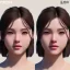 Placeholder: girl look beautiful wear swimsuit close-up short hair smile 8k rtx eyebrows like serious facing left hyper realistis