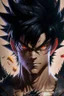 Placeholder: a man with black hair and a dragon on his chest, black dragon, highly detailed portrait of goku, ultra hd anime wallpaper, masayoshi suto and artgerm, anime epic artwork, hd anime wallpaper, son goku, goku, gogeta, dragon ball, wild spiky black saiyan hair, detailed anime artwork, ancalagon the black