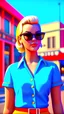 Placeholder: supper star, detailed face. Beautiful woman. big retro sunglasses, Full body ,standing pose,highly detailed, hyperdetailed standing on street, complex, 8K, HD