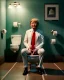 Placeholder: Toilet scene, donald trump sitting with his pants down and defecating, realistic image, Wes Anderson style, concept art, smooth, unreal engine 5, god lights, ray tracing, RTX, lumen lighting, ultra detail, volumetric lighting, 3d.