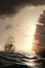 Placeholder: photo of a ultra realistic sailing ship, dramatic light, pale sunrise, cinematic lighting, battered, low angle, trending on artstation, 4k, hyper realistic, focused, extreme details, unreal engine 5, cinematic, masterpiece, art by studio ghibli, intricate artwork by john william turner