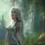 Placeholder: Insanely beautiful girl, sunny, relaxing, mountain, trees, glossy, real details, hyper ultra photo realistic, fantasy art, glowing landscape, 8k