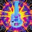 Placeholder: PEACE electric guitar PEACE psychedelic hippie trippy acid LSD PEACE made in japan GUITAR peacesign