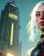 Placeholder: Billie Eilish, in stockings, cyberpunk2077