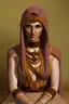 Placeholder: arabian preislamic female sabaen concubine inside tent