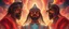 Placeholder: portrait of inter-galatic handsome power broker dynasty family , the first nation, witchcraft, cyberpunk village, sci-fi, strange chrome vessels, volume light from stars through clouds, goa trance poster