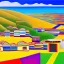 Placeholder: an ultradetailed painting of a peruvian village by the sea, golden ratio, 4 k resolution, 8 k resolution, oil on canvas, landscape with Bright Colors, pop art