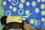 Placeholder: cute sleeping cat in van gogh style