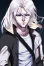 Placeholder: Male anime character with blonde hair and dark aura