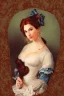 Placeholder: Portrait lady, full body shot, full-color medium shot, harlequin romance novel