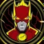 Placeholder: reverse flash animated inside a medalion but dont cut off the edges of the medalion