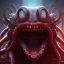 Placeholder: Monster, tentacles, red, huge, horror, teeth, a lot of eyes, masterpiece, expert, 8K, hyperrealism, sharp focus, cinematic lighting, blood, gore