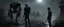 Placeholder: photorealistic. its a dark night. father and son, whilst exploring find an evil cybernetic supermind/robot.