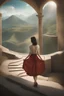 Placeholder: Heikala, Michael Vincent Manalo, Mysterious Weird Surreal Fantastic Fantasy Sci-Fi, Japanese Anime, Amphitheater Egg, Symphony Orchestra, Miniskirt Beautiful Girl, perfect voluminous body, detailed masterpiece
