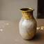 Placeholder: photo of a small cracked ceramic vase repaired with gold, kintsugi, beautiful, vines and leaves, rosebuds, delicate, cinematic, high detail, beautiful composition, delicate arrangement, aesthetic, soft lighting, award winning photography, tender