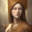 Placeholder: portrait d'une femme religieuse full length clean art NFT, blender 3d