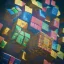 Placeholder: kente scene, thread, Rubik's cube, melt floor, embroidery, octane render, high detail