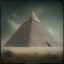 Placeholder: a old huge pyramid in the mountains, scary, steam punk, realistic, made in octane, cinematic, ultra-realistic, extremely detailed octane rendering, 8K, VRAY Super Real ar 2:3, dof photorealistic futuristic 50mm lens hard lighting dark gray tintype photograph, realistic lighting, sepia color