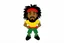 Placeholder: cartoon rasta in tpose white background