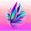 Placeholder: psychedelic quill logo with minimalistic design, by #insert inspiring brand or artist, 99designs contest winner, retro colors, [shape style] shapes, glitchy effects, vaporwave style, 8-bit graphics, pixelated animation, #insert background color background