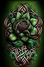 Placeholder: celtic tattoo design of a mum flower