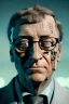 Placeholder: A portrait post-apocalypse cyborg BILL GATES in a cyberpunk city, sci-fi fantasy style, 8k, volumetric lighting, particales,highly detailed,cinematic, deep scars on face,deep colours.