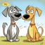 Placeholder: 2 Dogs cartoon