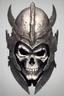 Placeholder: WARRIOR skull helmet, anime style, portrait