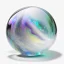 Placeholder: 3d holographic marble isolated on infinite white background, glow, glass effect, 4k. sober. fintech