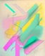 Placeholder: Abstract pastel painting with sketchy pencil outlines