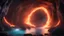 Placeholder: photoreal magnificent magic portal lightning lava water air earth elementals dimensional portal in an infinite underground cave, black as the night, with a magic field at the center by, otherworldly, in the style of fantasy movies, photorealistic, shot on Hasselblad h6d-400c, zeiss prime lens, bokeh like f/0.8, tilt-shift lens 8k, high detail, smooth render, unreal engine 5, cinema 4d, HDR, dust effect, vivid colors