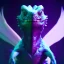 Placeholder: Reptile like creature, wings,feathers,Ultraviolet dimension, unreal engine 5, 8k resolution, attractive, realistic, ultra detailed