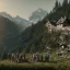 Placeholder: People celebrating an old man in Austrian castle, Alps, family, hut in the background 8k, HD, cinematography, photorealistic, Cinematic, Color Grading, Ultra-Wide Angle, Depth of Field, hyper-detailed, beautifully color-coded, insane details, intricate details, beautifully color graded, Cinematic, Color Grading, Editorial Photography, Depth of Field, DOF, Tilt Blur, White Balance, 32k, Super-Resolution, Megapixel, ProPhoto RGB, VR, Halfrear Lighting, Backlight, Natural Lighting, Incandesce