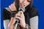 Placeholder: female Singer with microphone