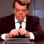 Placeholder: Shooter McGavin from Happy Gilmore diligently paying his taxes