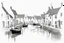 Placeholder: English fishing village light hb pencil line art minimalist outlines in the style of Willem Haenraets