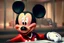 Placeholder: Mickey Mouse in prison undergoing the old 'lie detector' procedure