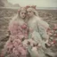 Placeholder: Elle fanning and dakota fanning as flowers, on the beach, autochrome