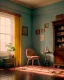 Placeholder: Room scene, Wes Anderson style, alligator on floor, concept art, smooth, unreal engine 5, god lights, ray tracing, RTX, lumen lighting, ultra detail, volumetric lighting, 3d.