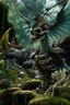 Placeholder: terrifying winged lich skeleton dragon with rattle snake head in deep swampy jungle, in the style of fantasy movies, photorealistic, shot on Hasselblad h6d-400c, zeiss prime lens, bokeh like f/0.8, tilt-shift lens 8k, high detail, smooth render, unreal engine 5, cinema 4d, HDR, dust effect, vivid colors