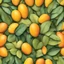 Placeholder: A background with colors of mango and its leaves and some light orange