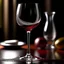 Placeholder: Design an intriguing scene where a wine glass is elegantly bending, as if it's made of a flexible material, while red wine flows gracefully from it, ultimately pouring onto the ground. The wine should form an artistic and captivating pattern as it cascades downward. Ensure that the visual captures the unique and captivating moment of the flexible glass and the flowing wine, making it a focal point of the scene
