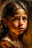 Placeholder: an expressive painting of a beautiful Spanish young girl, we might see a companion with features of absolute strength and determination, blended with warmth and deep faith. Perhaps his face expresses wisdom and courage, with eyes radiating confidence and faith.