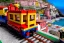 Placeholder: Lego close up Train in lego riomaggiore italy sea town lego